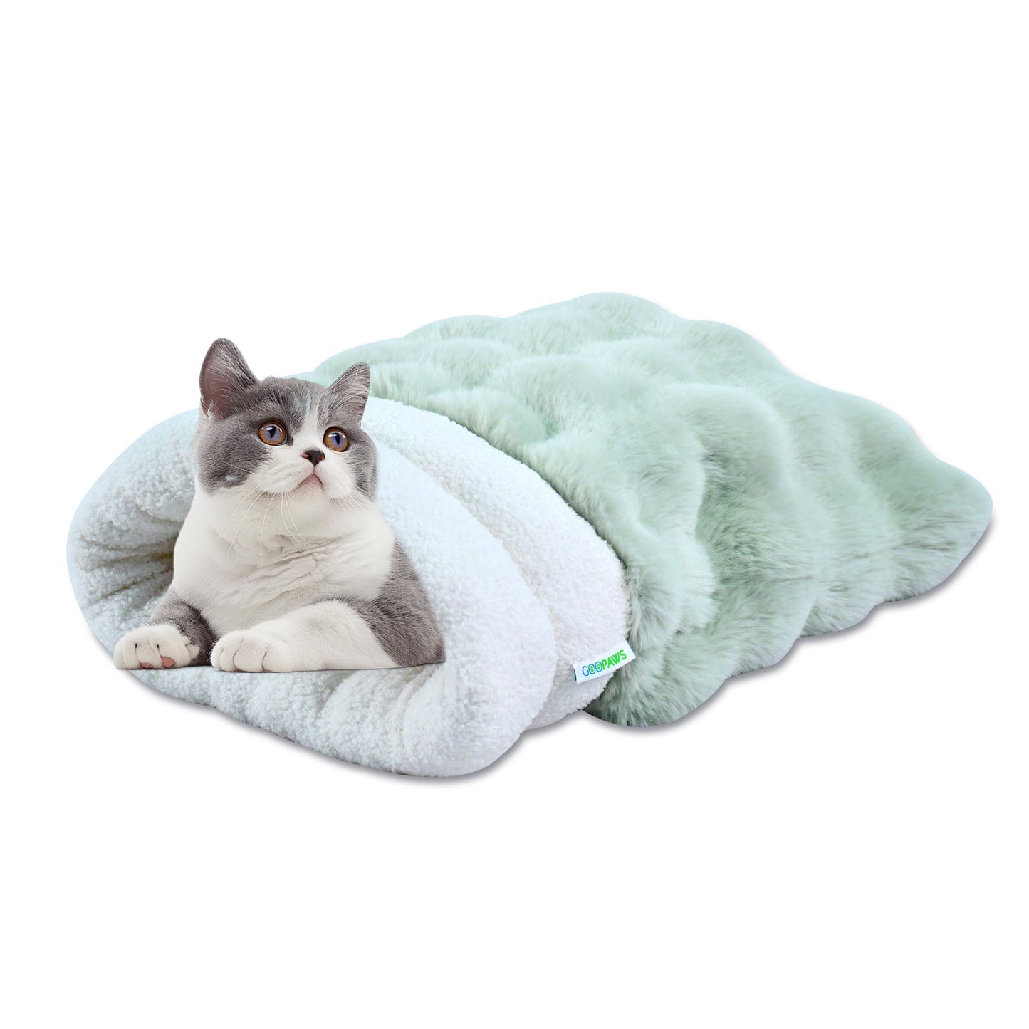The Ultimate 2-in-1 Self-Warming Cat Burrow & Play Mat