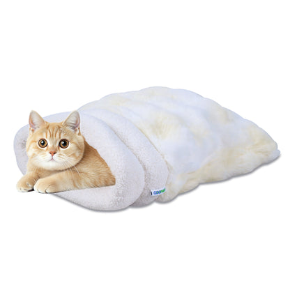 The Ultimate 2-in-1 Self-Warming Cat Burrow & Play Mat