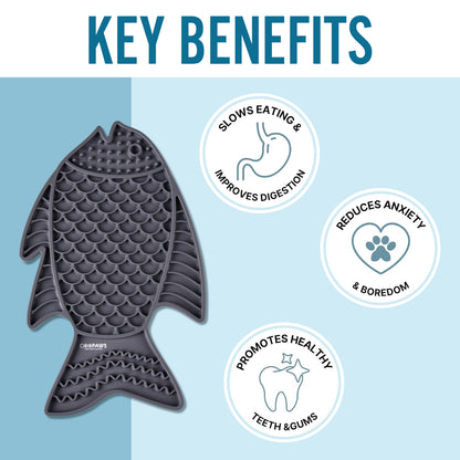 Goopaws Calming Lick Mat (2-Pack) - Anxiety Relief & Boredom Buster for Dogs | Slow Feeder Treat Mat with Suction Cups