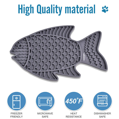 Goopaws Calming Lick Mat (2-Pack) - Anxiety Relief & Boredom Buster for Dogs | Slow Feeder Treat Mat with Suction Cups