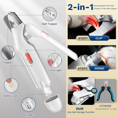 2 in 1 Cat Nail Clippers Trimmers