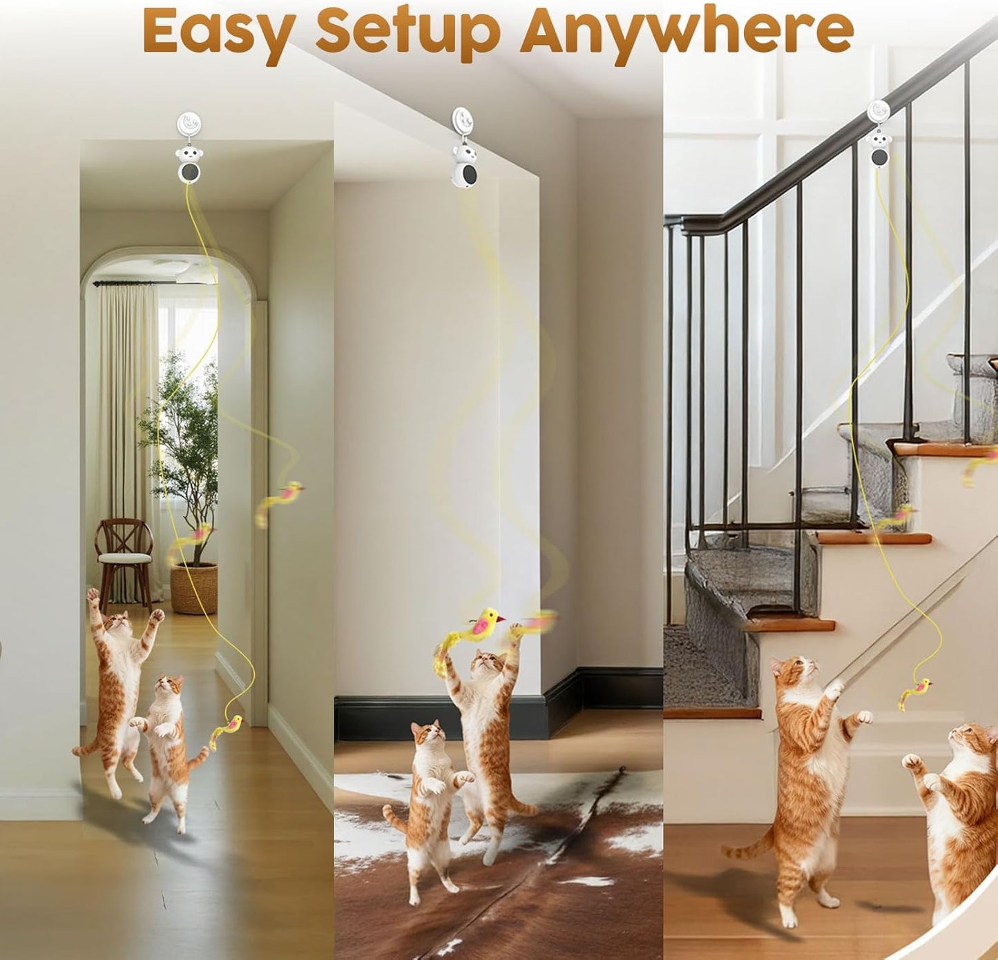The Ultimate Boredom Buster: Automatic 2-in-1 Laser & Wand Cat Toy