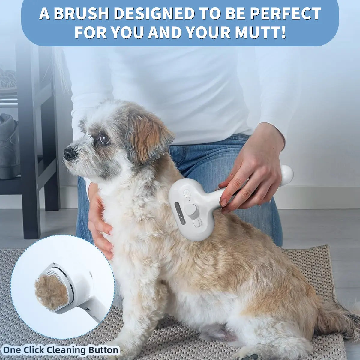 Pet spray hair removal comb, one button hair removal comb, spray odor removal, cat brush, dog beauty brush