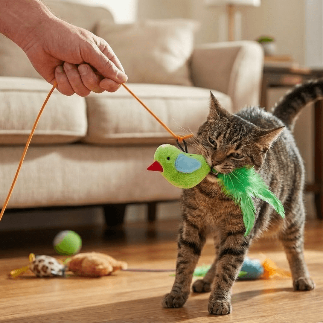 The Original Catpick® Silent Hunter: Realistic Flying Bird Teaser